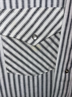 New Men’s Champion Western Striped Long Sleeve Pearl Snap 15.5 X 34 Medium B-94