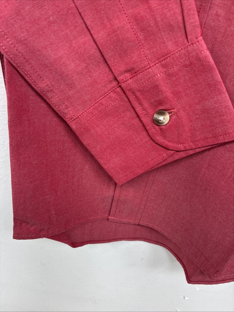 New Kids ELY Classic Pink Long Sleeve Button Up Medium DD-78