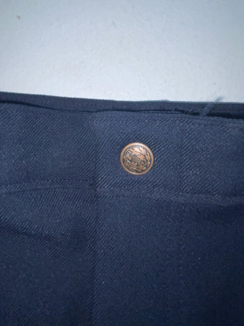 New Vintage Blue Polyester Pants OO-61