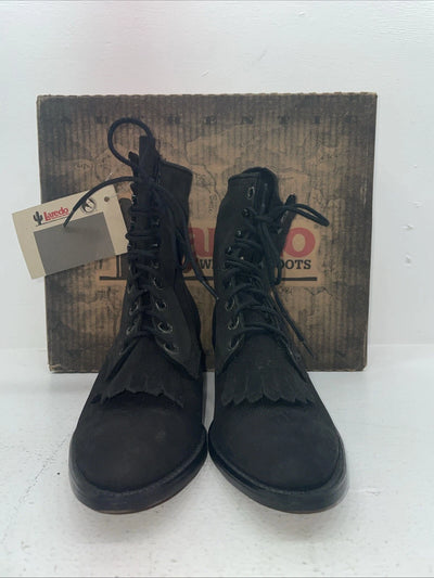 New Women’s Black Laredo Cowboy Boots. 9178 8.5 8 1/2 M. 16-112