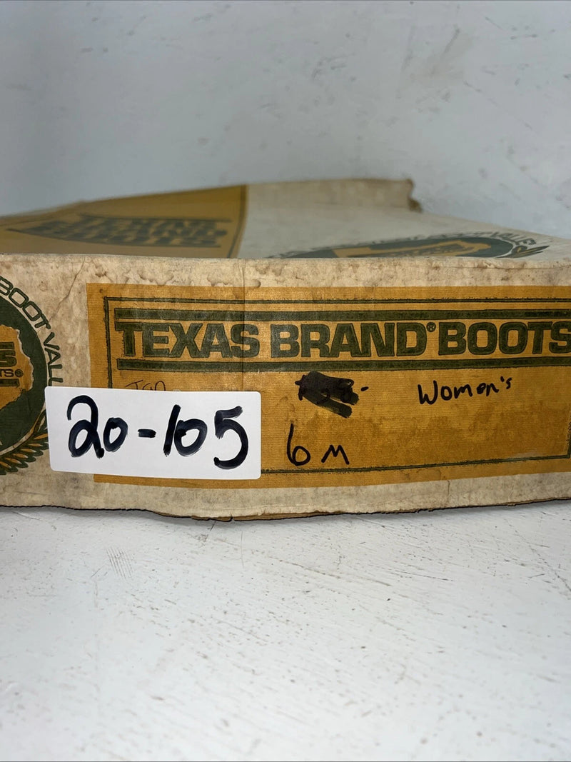 New Women’s Brown Texas Brand Cowboy Boots. L 279 6 M. 20-105