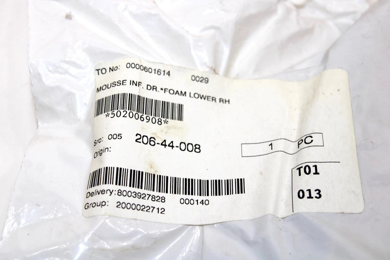 2008 Ski-doo Mxz 800r Oem Left Upper Foam (NOS) 502006908 SS86