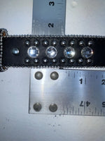 New Black Genuine Leather Blazin Roxx Silver Bling Cross S Belt #N3510401 Z-70