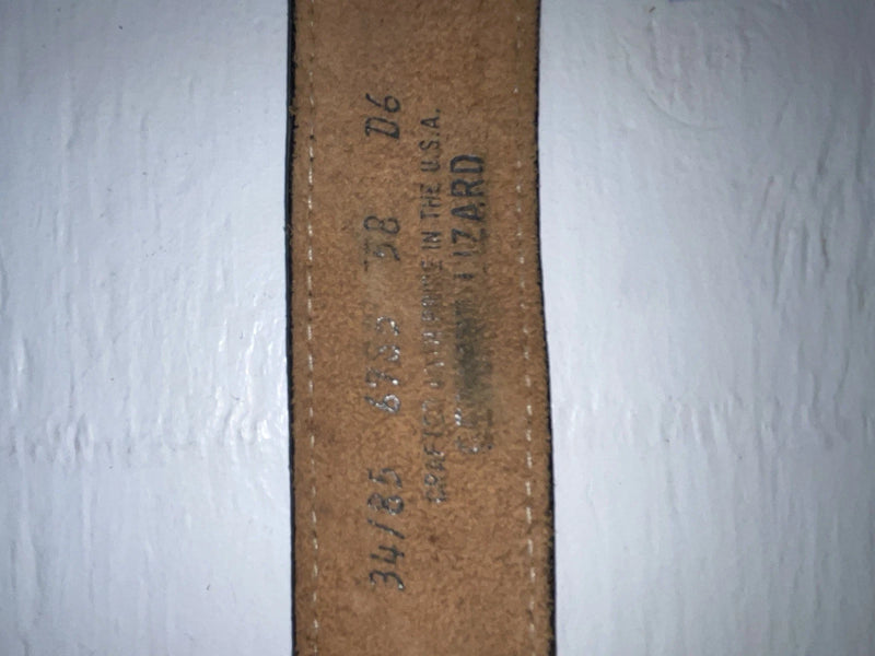 New Maroon Genuine Leather Stitched 34” Belt #6985 Z-166