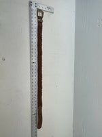 New Brown Genuine Leather Braided 32” Belt #02/4709 JJ-6