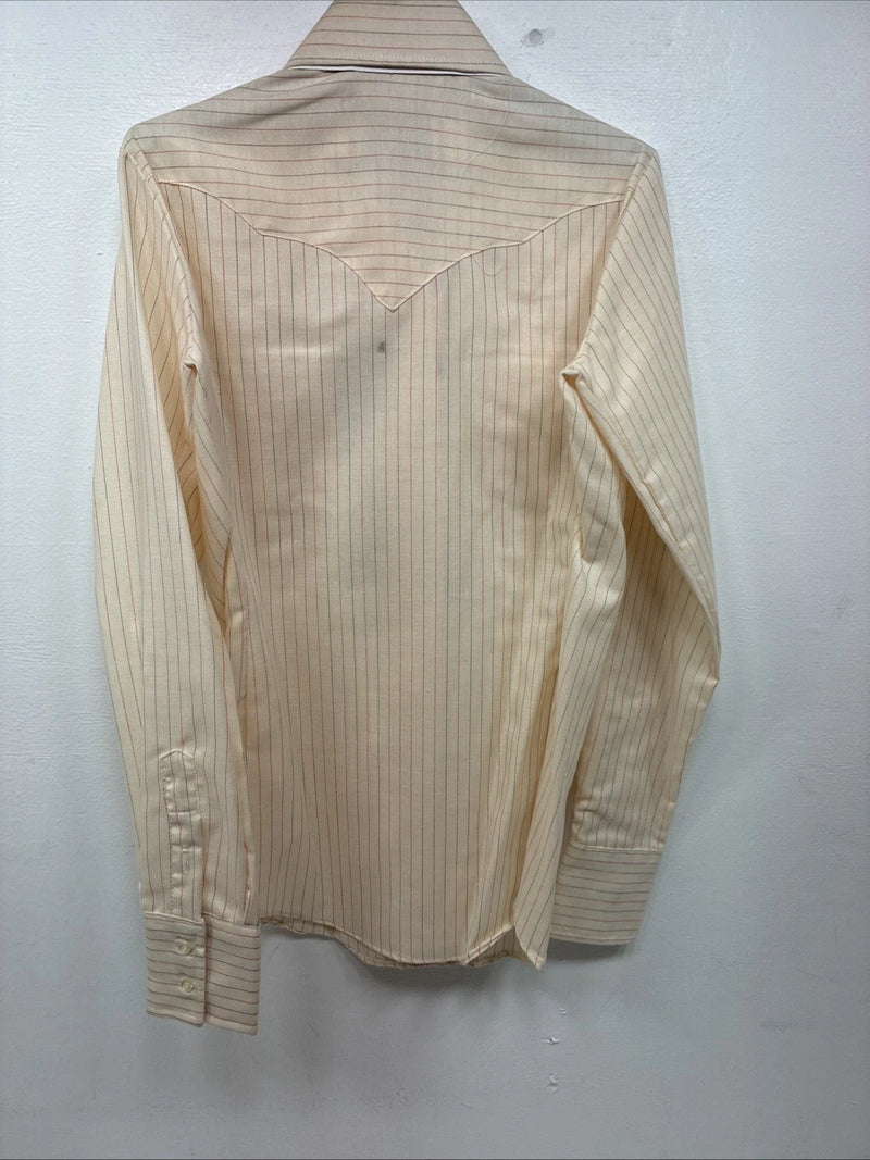 New Women’s Panhandle Slim Yellow Long Sleeve Pearl Snap Size 30 KK-101