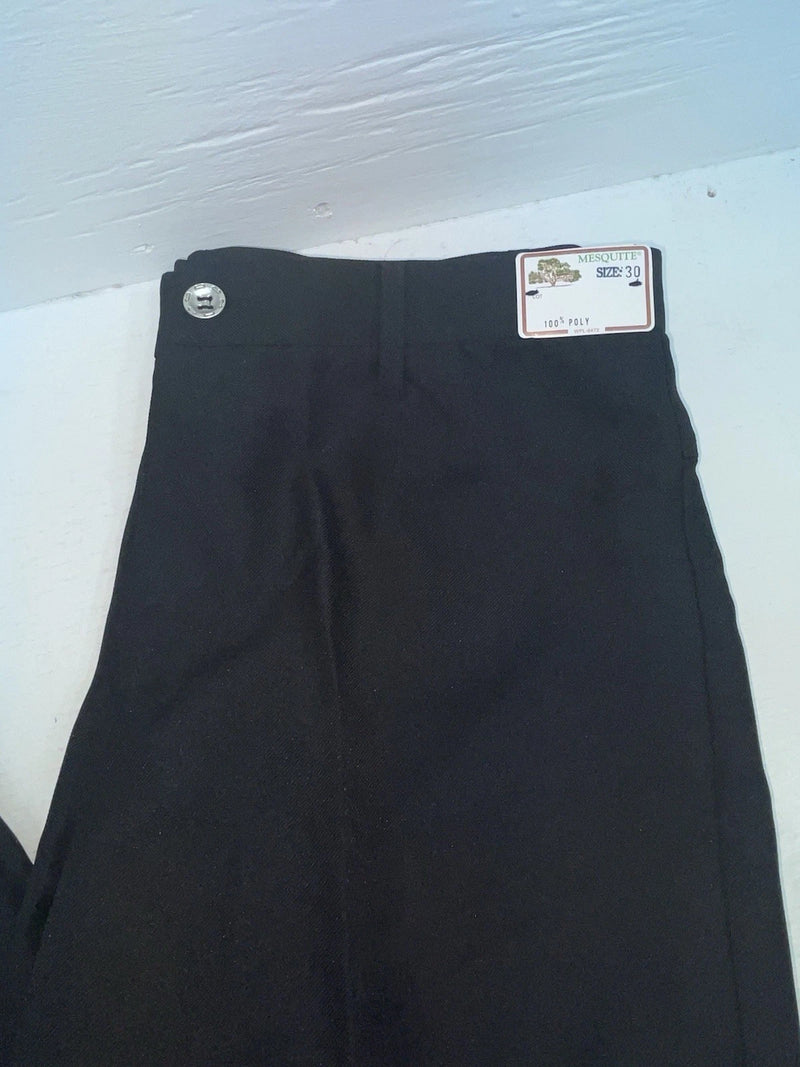 New Vintage Black Mesquite Polyester Pants OO-81