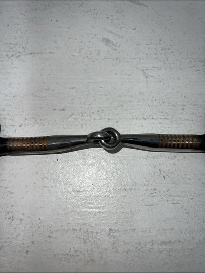 New Congress Leather O Ring Smooth Mouth Snaffle #471139 U-8