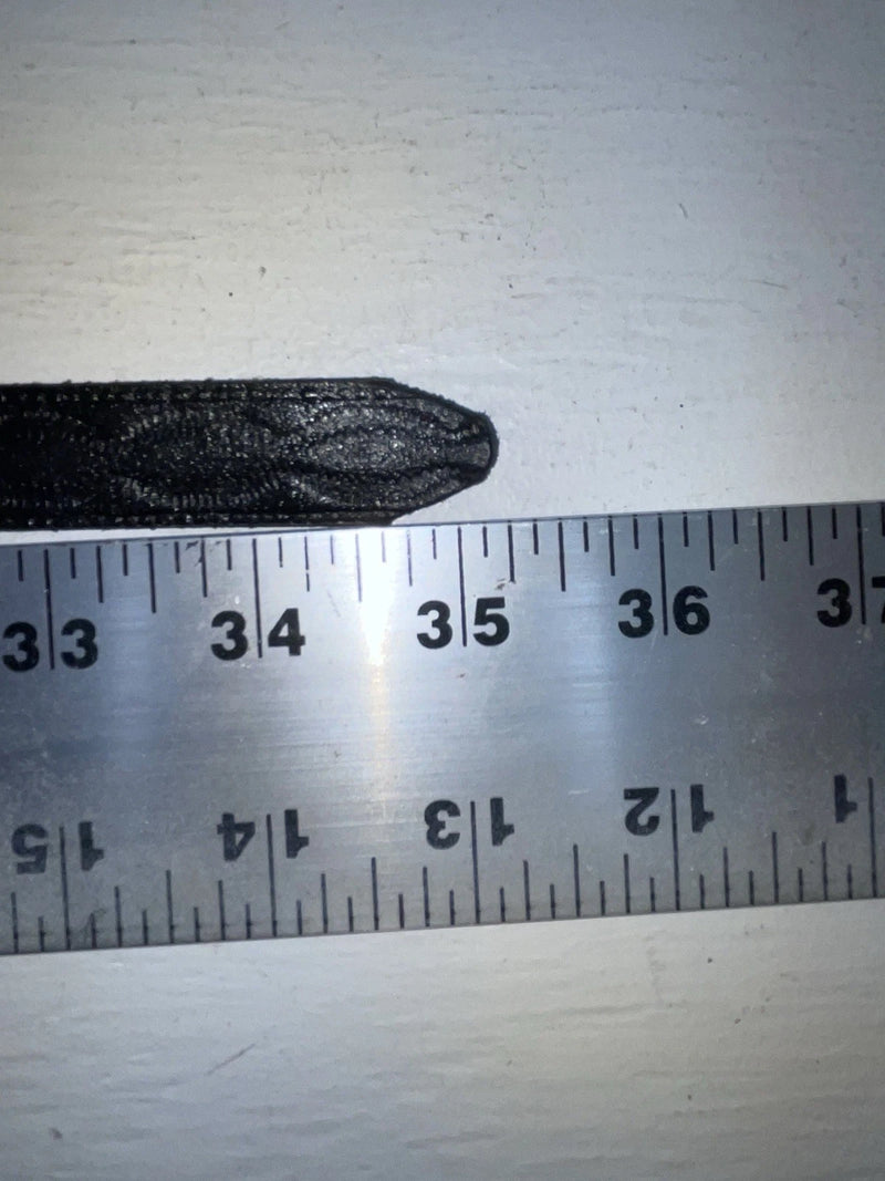New Black Genuine Leather Breaded 30” Belt NN-7