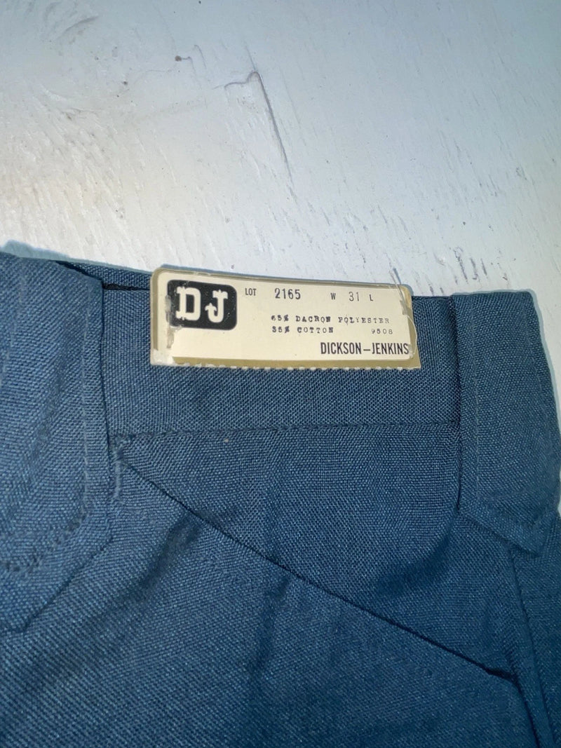 New Vintage Blue Dickson Jenkins Polyester Pants #2165 3A-122