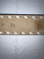 New Blue Genuine Leather Circle Y Weaved 30” Belt #7030 JJ-132