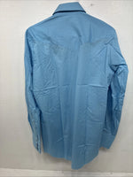 New Women’s Champion Western Blue Design Long Sleeve Pearl Snap 15.5 MM-24