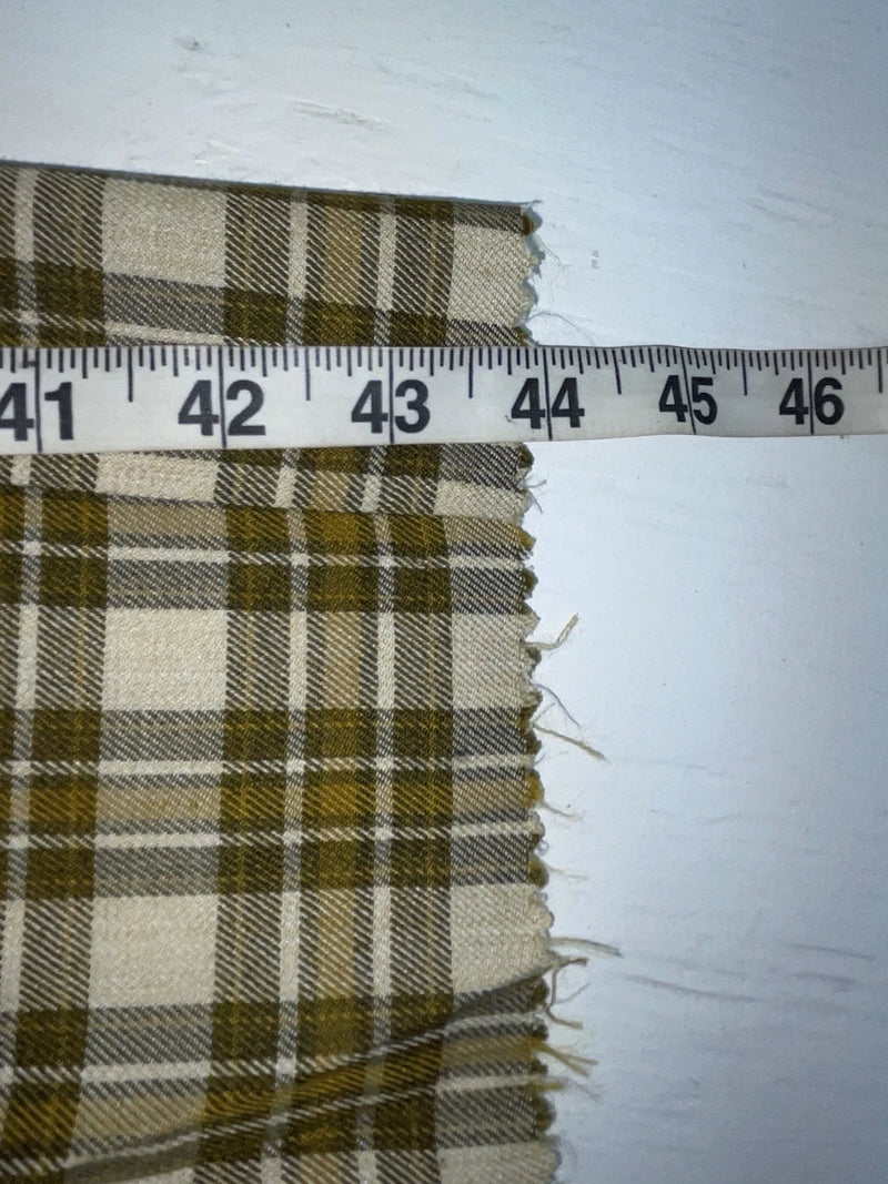 New Vintage Brown Plaid Ranch Polyester Pants SS-92