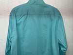New Women’s Blue Western Collection English Long Sleeve Button Up Shirt 14 3B-76