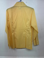 New Women’s Yellow Long Sleeve Pearl Snap Size 36 II-8