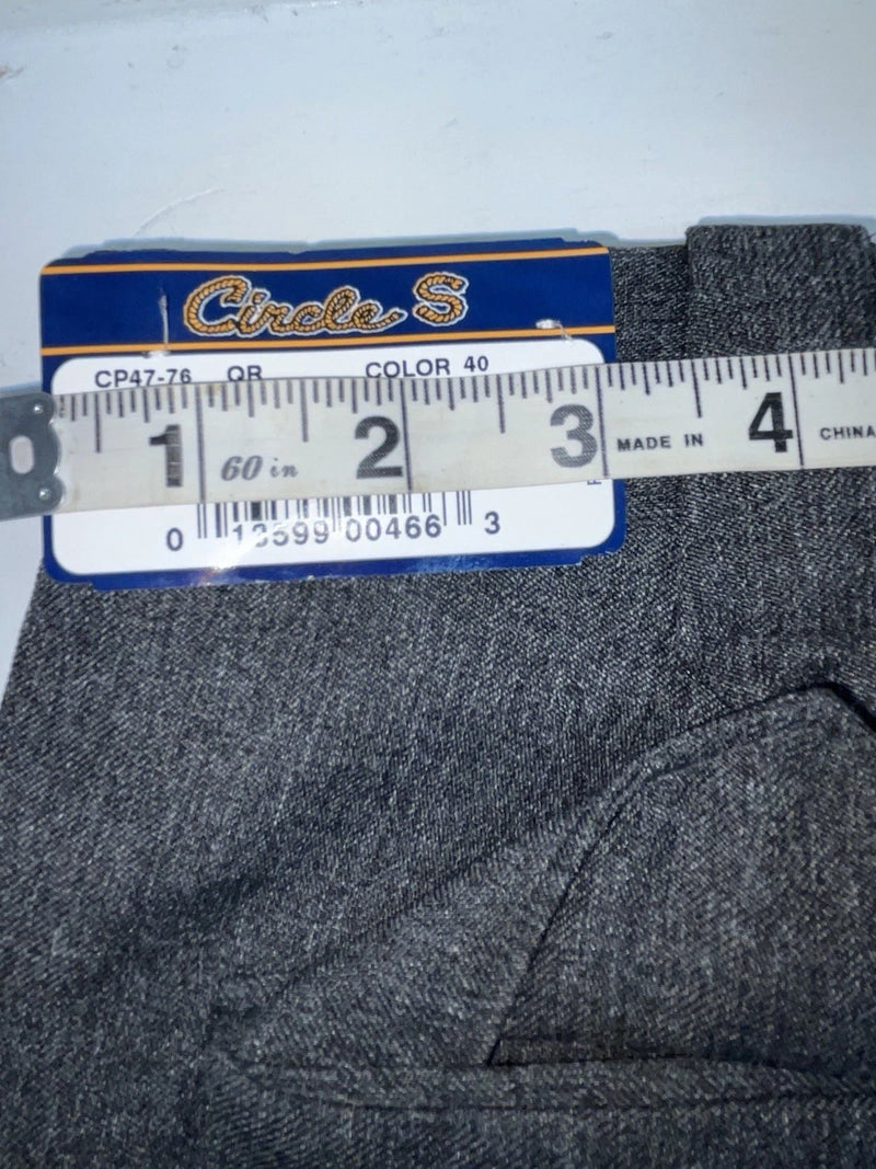 New Vintage Gray Circle S Polyester Pants #CP4776 XX-73