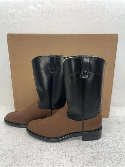 New Men’s Brown American West Cowboy Boots. 6.5 6 1/2 E E 6851. 1-32