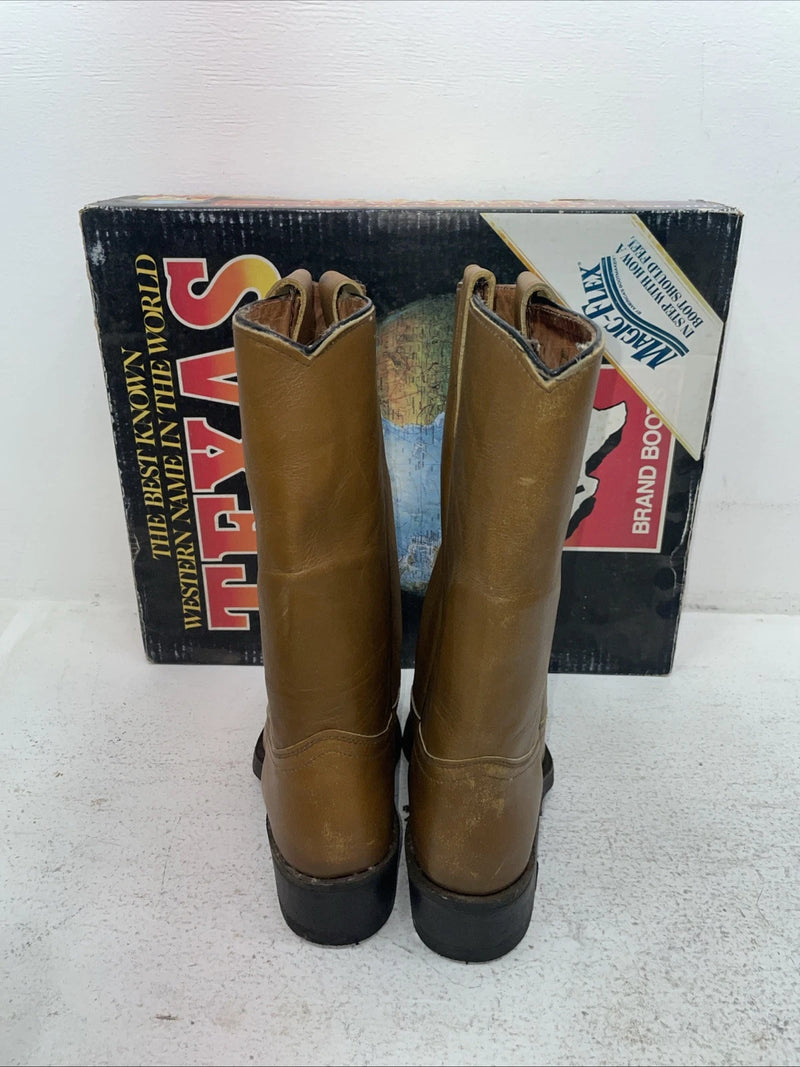 New Men’s Brown Texas Brand Cowboy Boots. 7244 6.5 6 1/2 D. 1-33