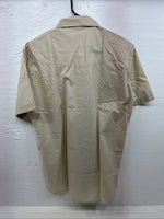 New Men’s ELY Cattleman Tan Short Sleeve Pearl Snap 16.5 Large CC-3