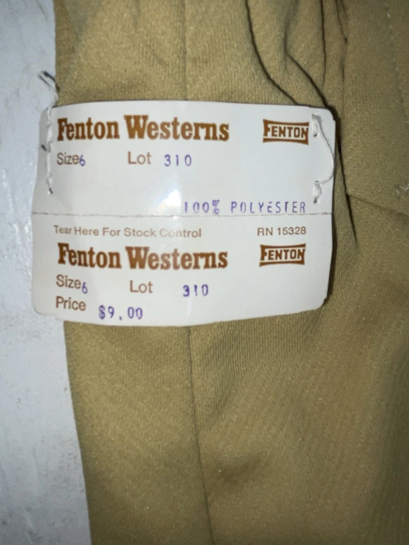 New Vintage Yellow Fenton Polyester Pants #310 XX-29