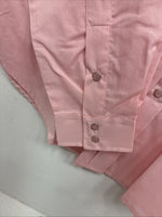New Women’s White Horse Pink Gem Long Sleeve Pearl Snap Large II-75