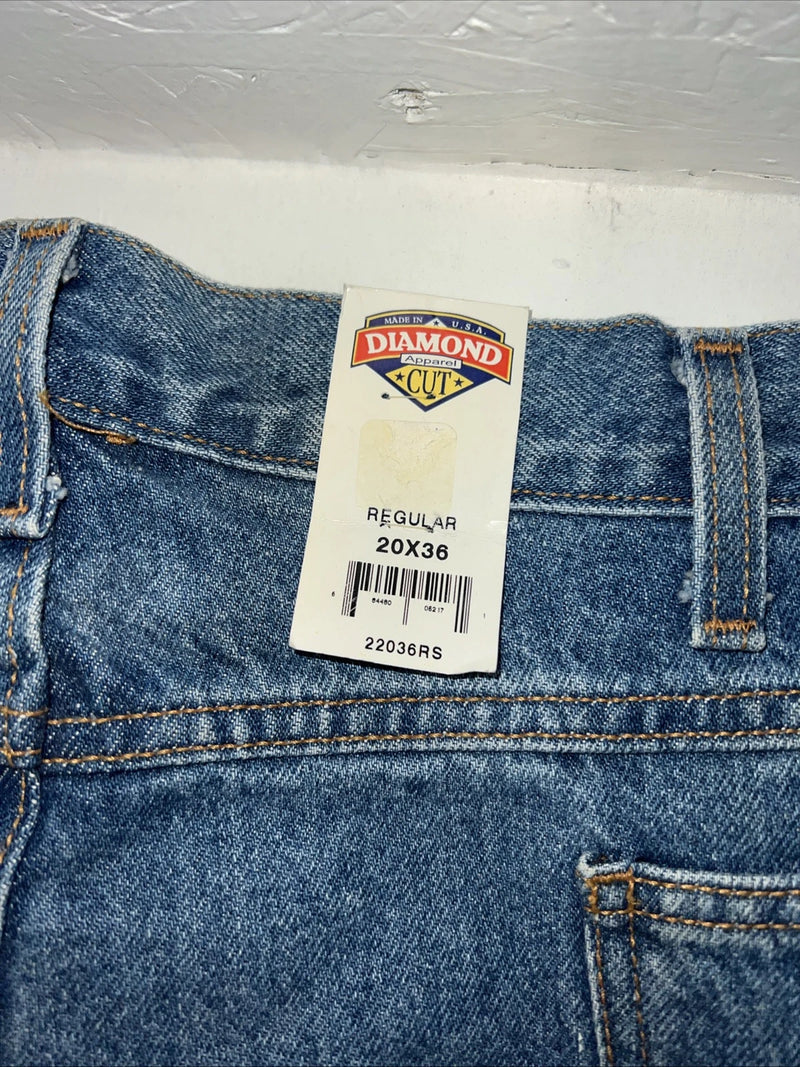 New Men’s Diamond Cut Regular Fit Denim Jeans. 20x36 J-12