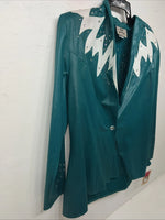 New Women’s Turquoise 1849 Authentic Ranchwear Western Show Jacket L UU-64