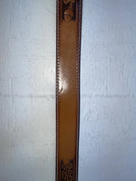 New Brown Genuine Leather Perkies Tooled 20” Belt #601 NN-89