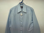 New Women’s Blue Panhandle Slim Long Sleeve Button Up Shirt M #3309 3B-96