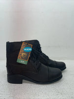 New Kids Black Lace Up Ariat Cowboy Boots. 10006311 2 C. 22-82