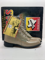 New Women’s Brown Lace Up Texas Brand Cowboy Boots. 4498 9 M. 15-85