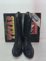 New Men’s Black Texas Brand Cowboy Boots. 5100 9 D. 3-68