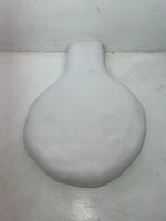New White Wool Keyhole Seat Riser #30-1002 MM-601