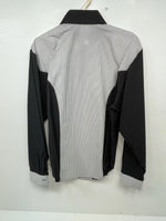 New Women’s Black White Cowboy Threads Longsl Sleeve Button Up Shirt M 3B-50