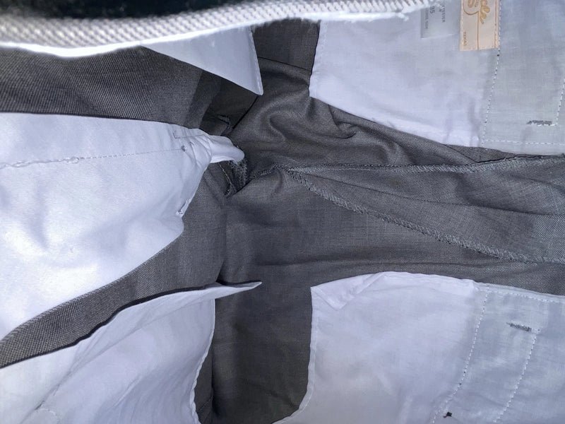 New Vintage Gray Circle S Polyester Pants #CP6715 SS-34