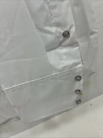New Men’s Mesquite Western White Long Sleeve Pearl Snap 17.5 X 37 XL R-83