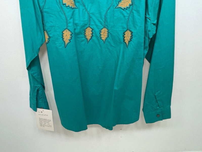 New Women’s Blue Mine & Bills Outfitters Long Sleeve Button Up Shirt M 3B-84
