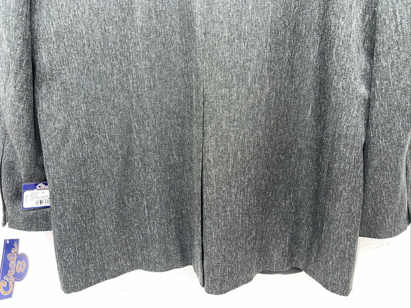 New Men’s Circle S Grey Suit Jacket 48L #25832 X-610
