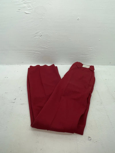 New Vintage Red Polyester Pants #2327 3A-78