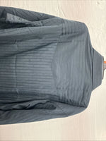 New Men’s ELY Cattleman Black Stripe Design Long Sleeve Pearl Snap 17.5 XL O-50
