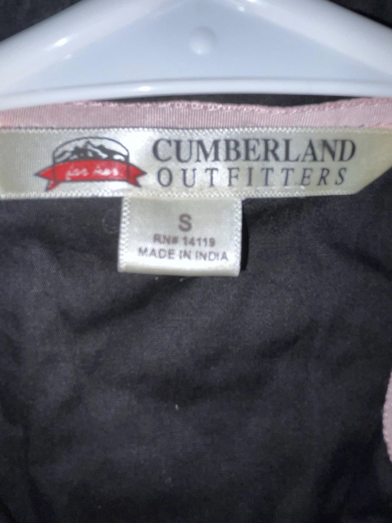 New Women’s Black Cumberland Outfitters Long Sleeve Button Up Shirt S 3B-109
