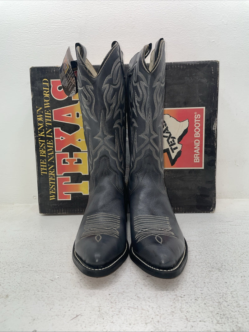 New Men’s Gray Texas Brand Cowboy Boots. 7802 9 D. 4-103