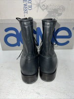 New Woman’s Black Lace Up Acme Cowboy Boots. C 4016 6.5 6 1/2 M. 19-127