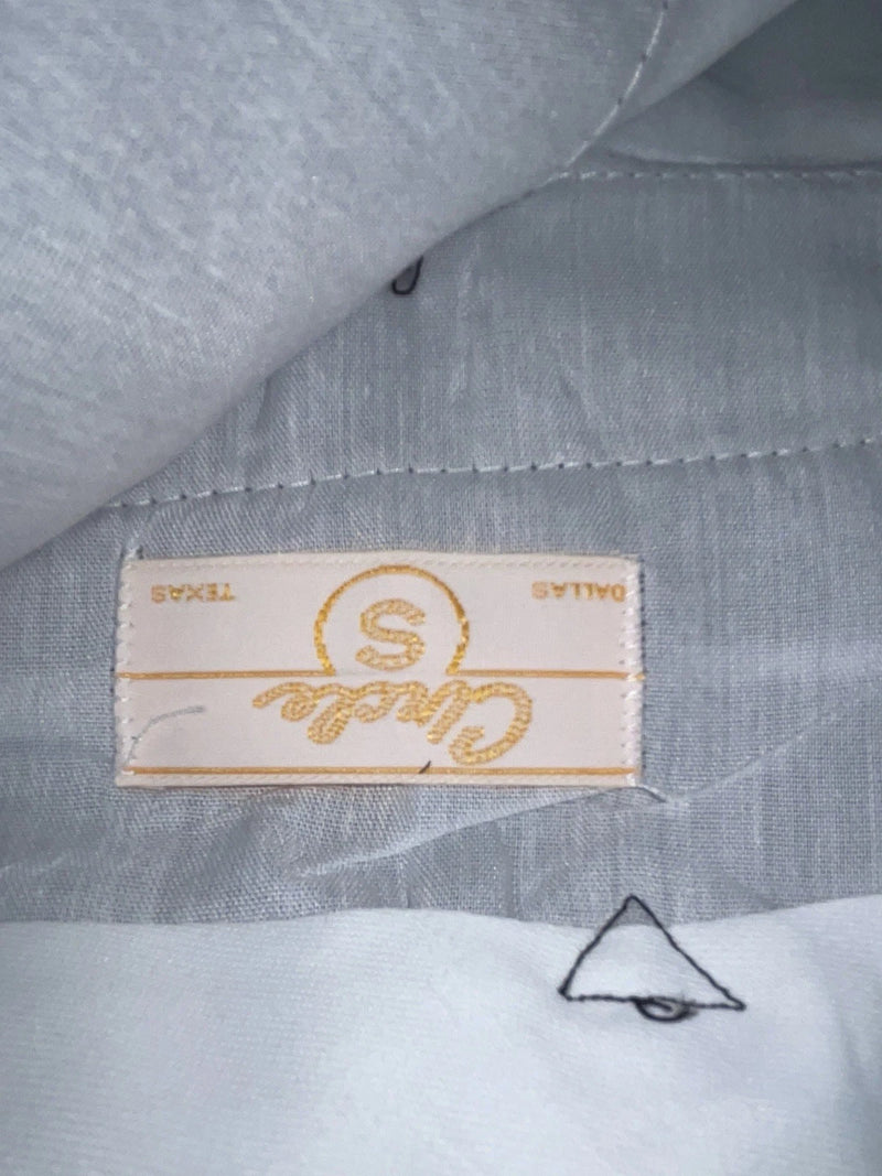 New Vintage Gray Circle S Polyester Pants #CP6740BO 3B-12