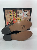 New Men’s Black Lace Up Texas Brand Cowboy Boots. 8850 10.5 10 1/2 D. 6-34