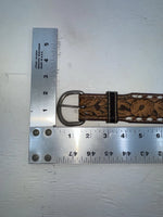 New Brown Genuine Leather Wright Tooled 28” Belt #10412 JJ-41