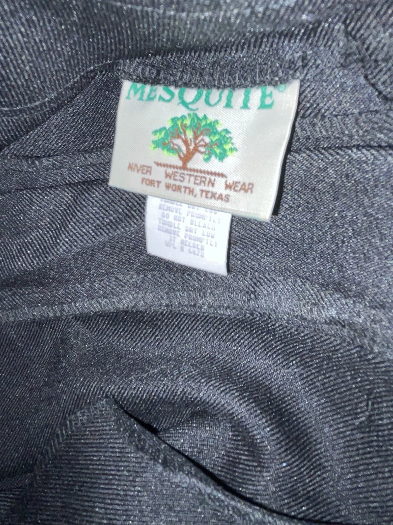 New Vintage Black Mesquite Polyester Pants #5911 3A-106