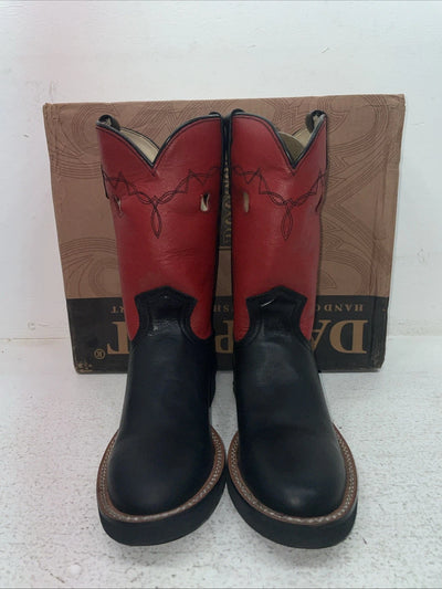 New Youth Red Dan Post Cowboy Boots. 3126 4. 22-60