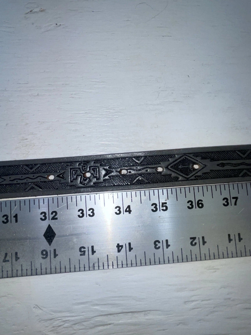 New Gray Genuine Leather Comanche Tooled 34” Belt #10357 Z-106