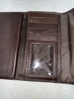 New M&F Brown Leather Women’s Wallet #0638802 P-506